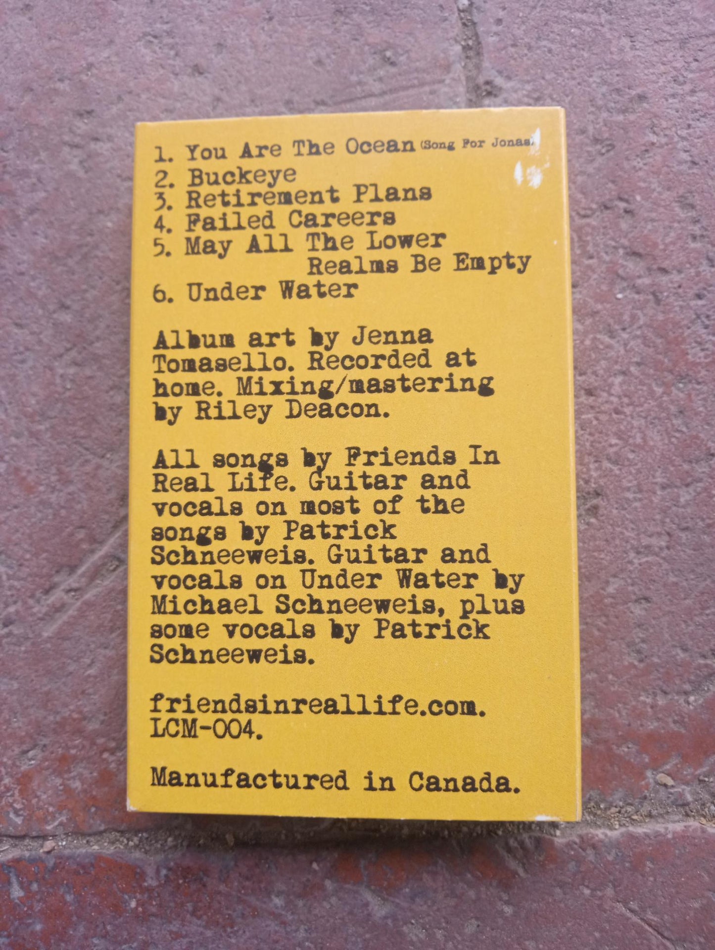 Friends In Real Life - Acoustic: Tape